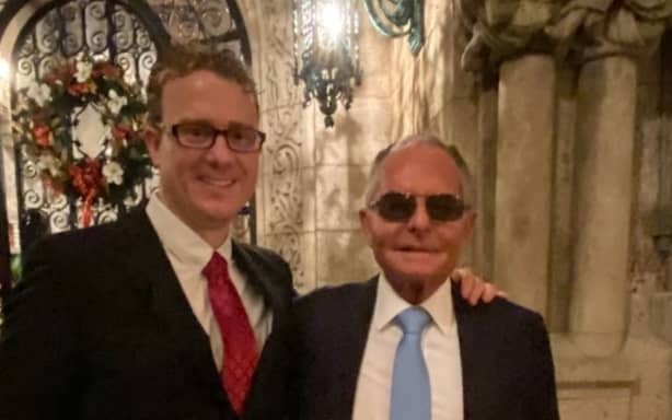 Chris Wade and Isaac "Ike" Perlmutter developed a close bond. (Supplied)