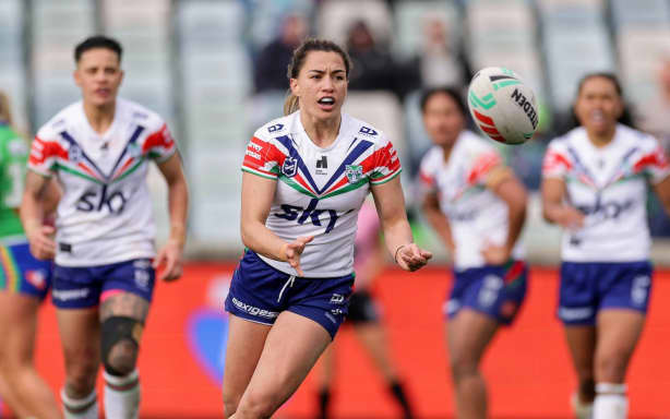 Apii Nicholls of the Warriors, Canberra Raiders v NZ Warriors, round 2 of the Women's Telstra Premiership at GIO Stadium, Canberra, Australia on Sunday 12 July 2026.
Photo: NRL Photos