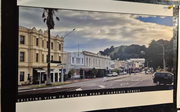 The current downtown Devonport streetscape.