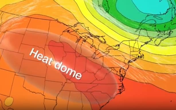 The heat dome drives the weather pattern in the central US. CNN Weather
