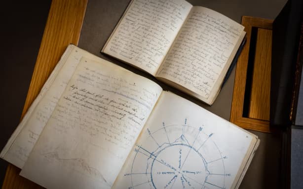 The Royal Society collection includes thousands of weather observations from Ernest Shackleton's Antarctic expeditions. (ABC News: Alex Parsons)