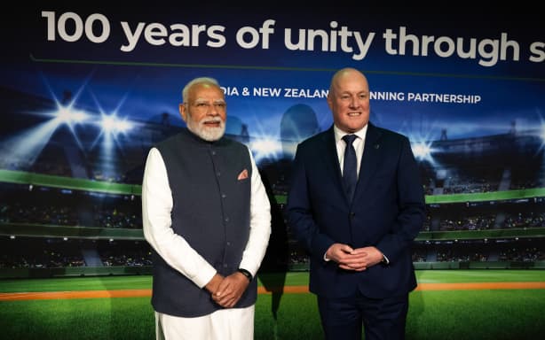AUCKLAND, NEW ZEALAND - July 11: Official photography coverage of the visit to New Zealand by the Prime Minister of India Narendra Modi. Auckland, New Zealand. (Photo by Mark Tantrum/ http://marktantrum.com)
