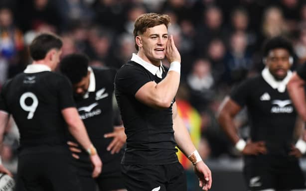 All Blacks first five Ruben Love during the test against France.
