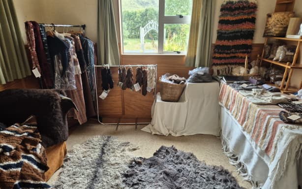 The studio is stocked with a range of finished products.