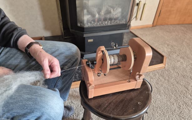 It was a high school friend that got her interested in spinning in the 1970s.