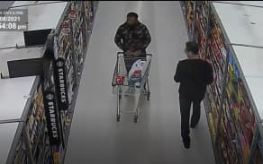 Ahamed Samsudeen visiting the New Lynn Woolworths about a month prior to the attack.