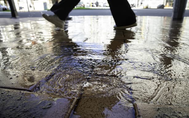 A leak in the Wellington CBD