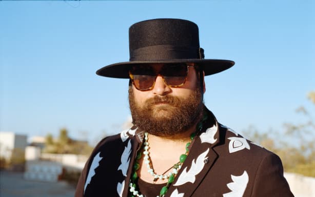 Troy Kingi outside Rancho de la Luna