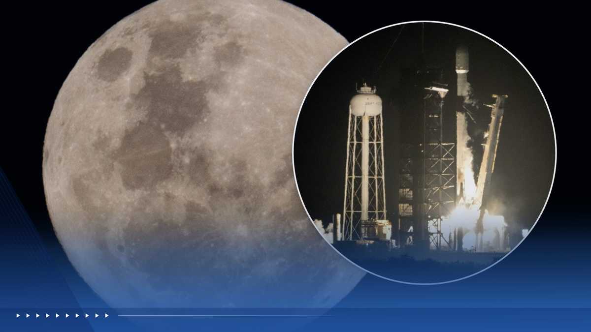 A discarded SpaceX rocket is on a high-speed collision course with the moon