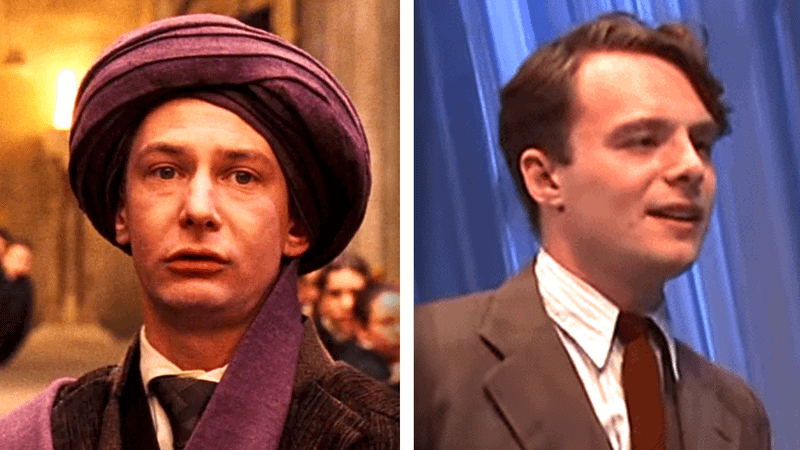 Ian Hart as Quirinus Quirrell in Harry Potter and the Sorcerer's Stone, Luke Thallon