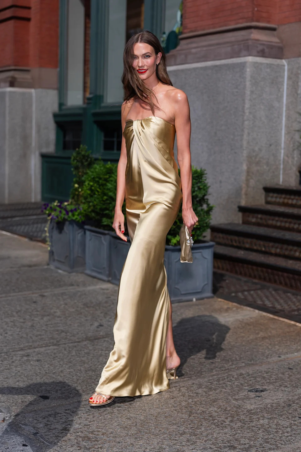 Kloss stepped out for the event after her invite had been the source of conflicting reports in the lead-up to the wedding due to a past alleged falling out with Swift. GC Images