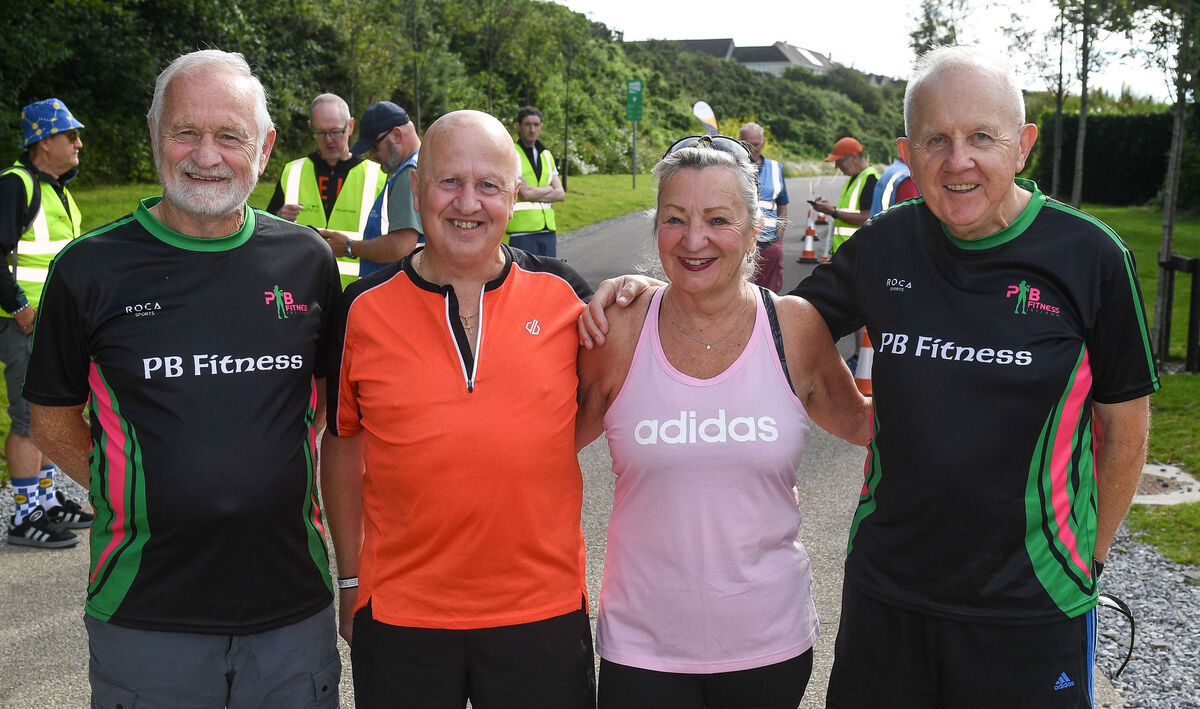  Locals Patrick, Kevin and Amanda Cooney and Flor Horan, enjoying the Midleton Greenway parkrun in Midleton, Co Cork.