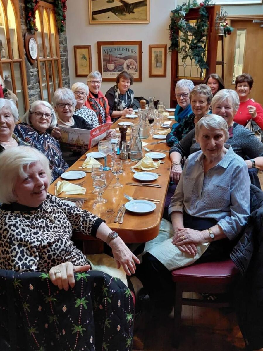 The class of '62 from Kanturk Girls Secondary School at their annual reunion in the Vintage. 
