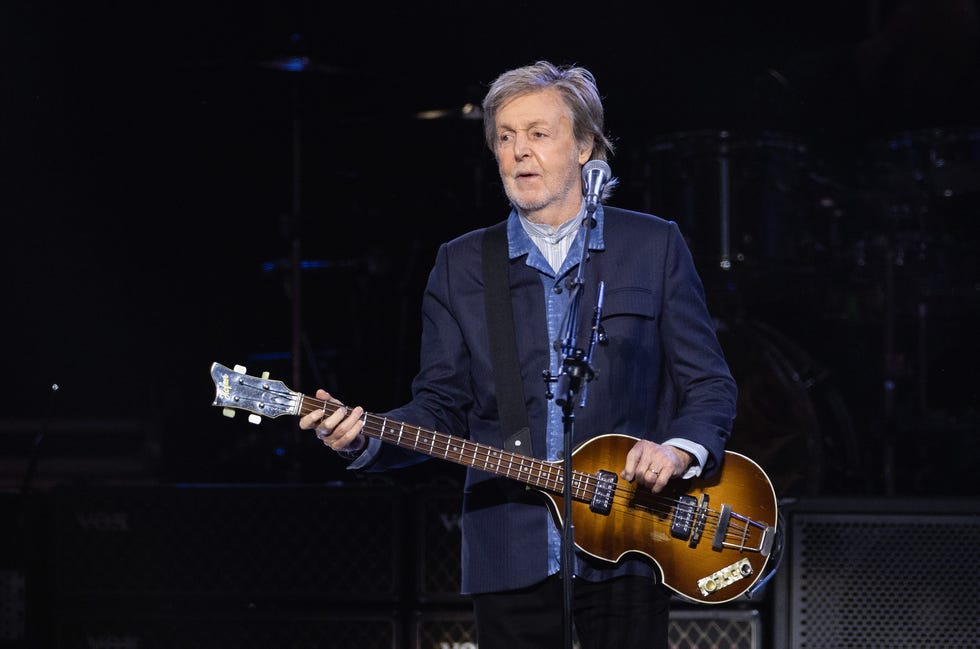 Sir Paul McCartney performing in 2024 sir paul mccartney performing in 2024