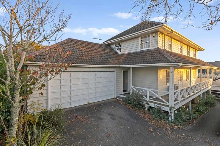 An aerial photo of 127-129 St Heliers Bay Road, in St Heliers, Auckland, shows the remains of one of the homes. Photo / Supplied