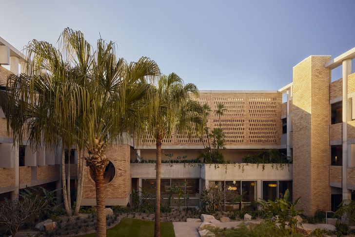 The courtyard at The Bonobo by Rae's