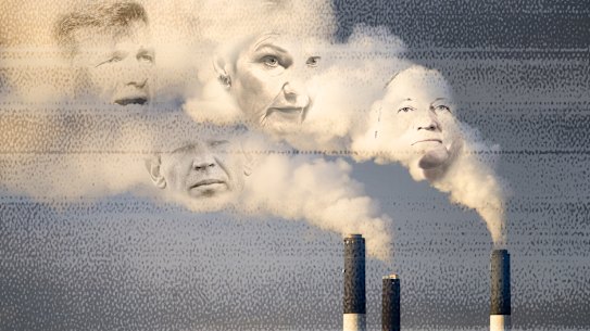 Angus Taylor, Matt Canavan, Pauline Hanson and Barnaby Joyce.