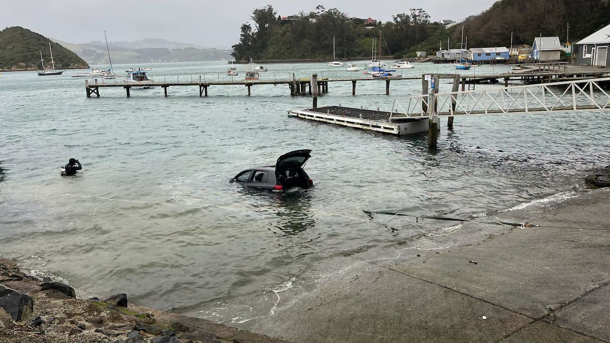 Port Chalmers car sunk in sea, man arrested after alleged break-ins