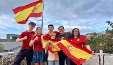 Spanish family delays school to cheer World Cup victory in Napier