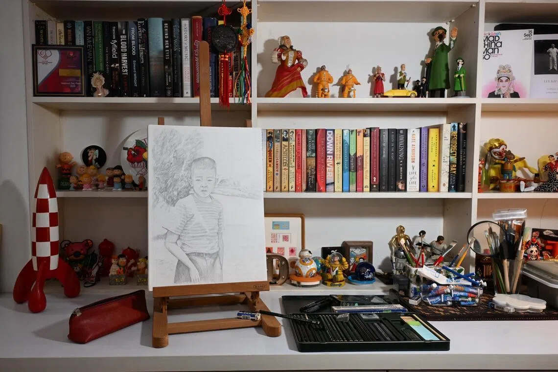 Dick Lee?s study room in his house on June 25, 2026.