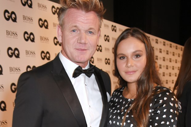 Gordon Ramsay and daughter Holly attends the GQ Men Of The Year Awards at the Tate Modern on September 5, 2017 in London, England.