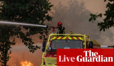 France and Spain race to control wildfires as more than 250,000 evacuated – live | Wildfires