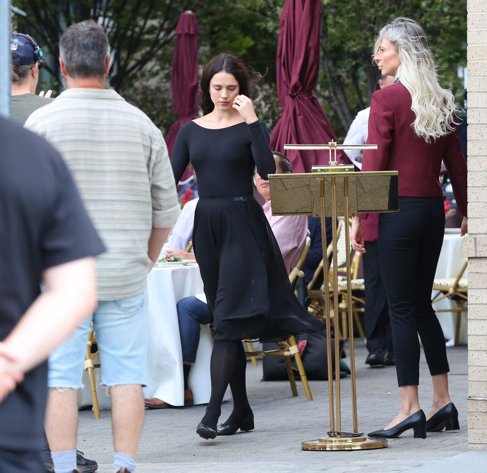 Margaret Qualley filming Possession margaret qualley filming possession