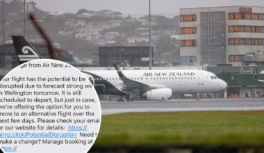 Air New Zealand warns of flight delays as wild weather hits Wellington