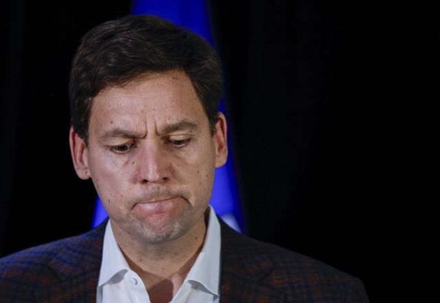 B.C. Premier David Eby speaks to the media at a meeting of western premiers in Kananaskis, Alta., Monday, May 25, 2026. THE CANADIAN PRESS/Jeff McIntosh