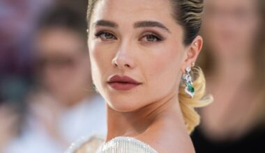 Florence Pugh Makes a Surprise Appearance at the 'Spider-Man' Premiere in a Silver Fringe Dress