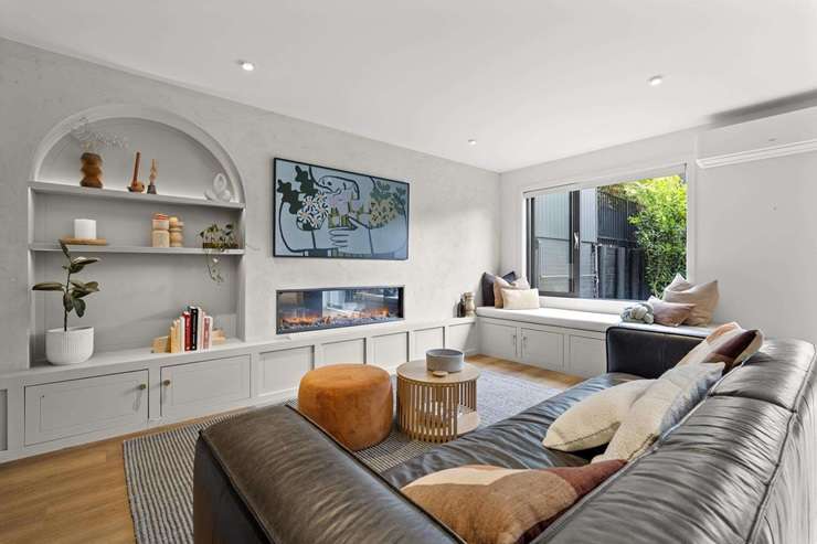 Chloe Hes and Ben Speedy, the winners of The Block NZ season 10, won a <img00,000 cash prize and $4000 in auction profit. The townhouse they renovated is now back on the market. Photo / Three