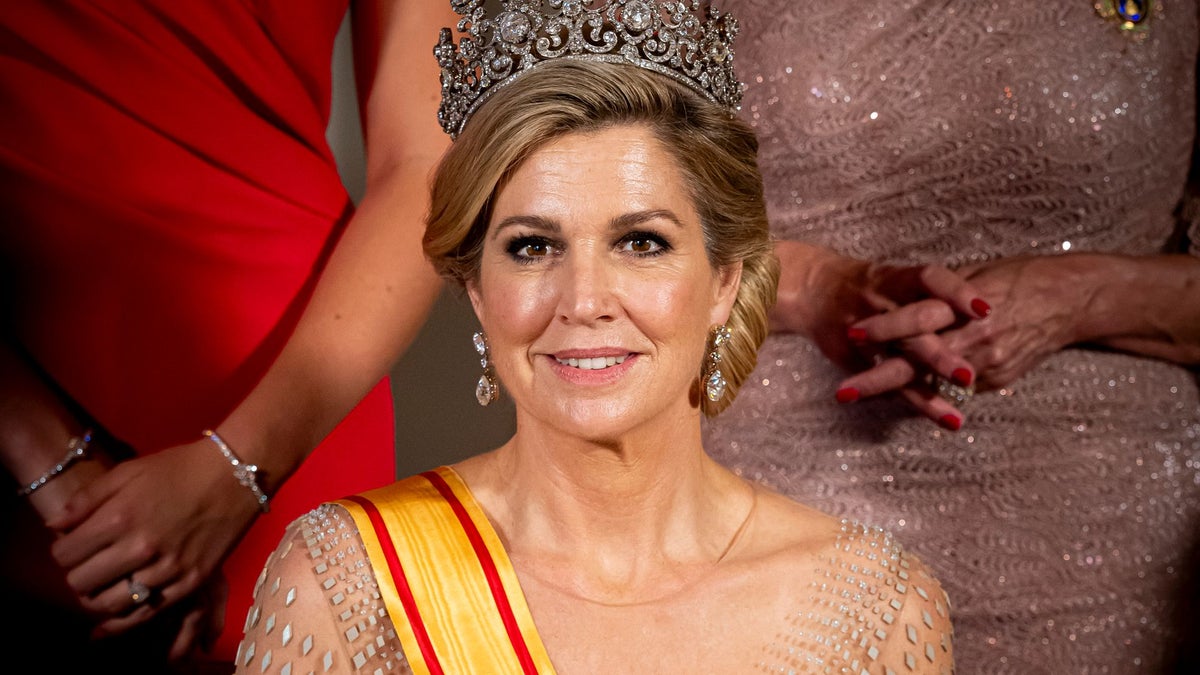 Queen Máxima wears tropical-inspired Colombian designer for latest royal engagement