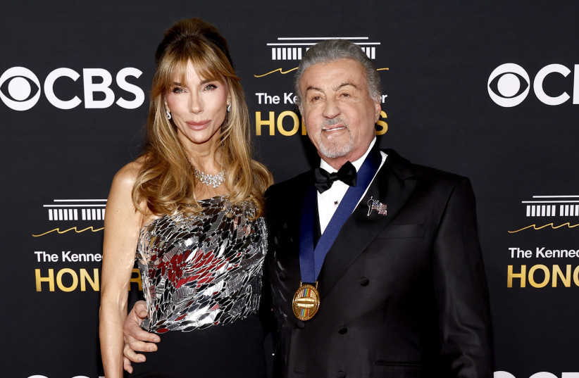 (L-R) Jennifer Flavin Stallone and Sylvester Stallone attend the 48th Kennedy Center Honors at The Kennedy Center on December 7, 2025.