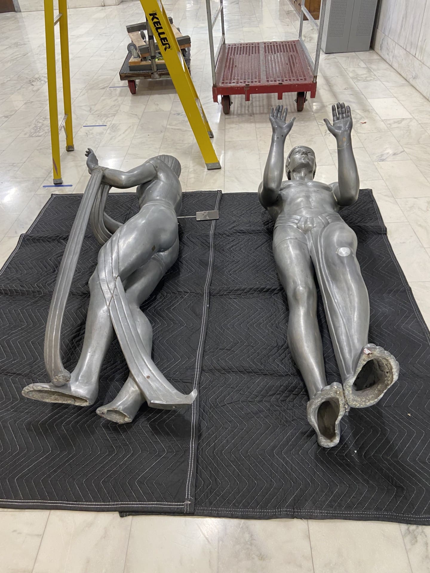 Joliet Township High School District 204 has announced that its historic Steelmen statue at Joliet Central High School has been temporarily relocated and will undergo restoration as part of the ongoing T&I Building Link construction project that broke ground in January 2025.