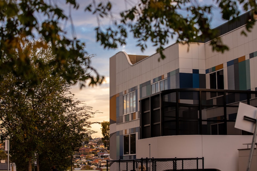 Exteriors of a public hospital.