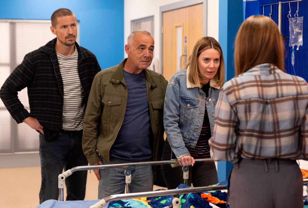 As Alfie struggles to breathe, a panicked Abi calls Kevin who takes them to A&E