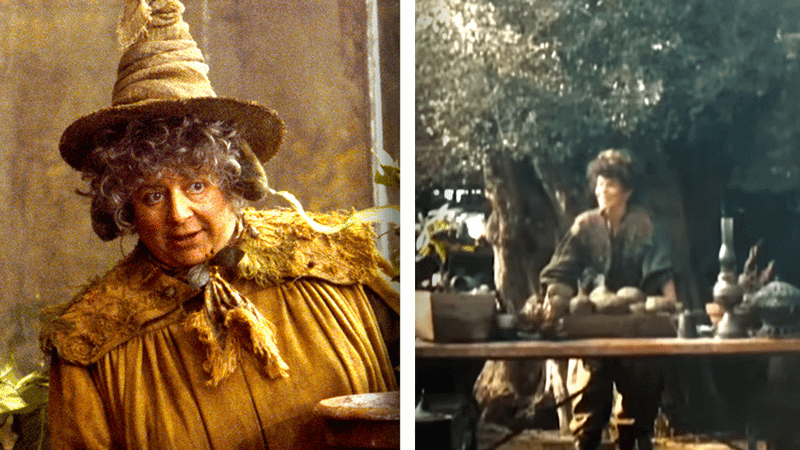 Miriam Margolyes as Professor Sprout in Harry Potter, Sirine Saba as Pomona Sprout