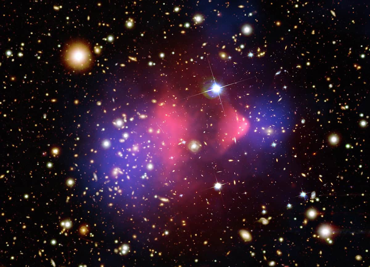 Does the Bullet Cluster contain a lot less dark matter than we thought? – Physics World