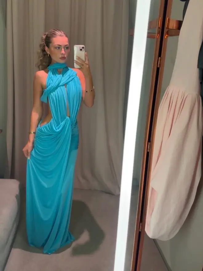 Love Island's Martha Rothwell pictured posing in a mirror selfie.