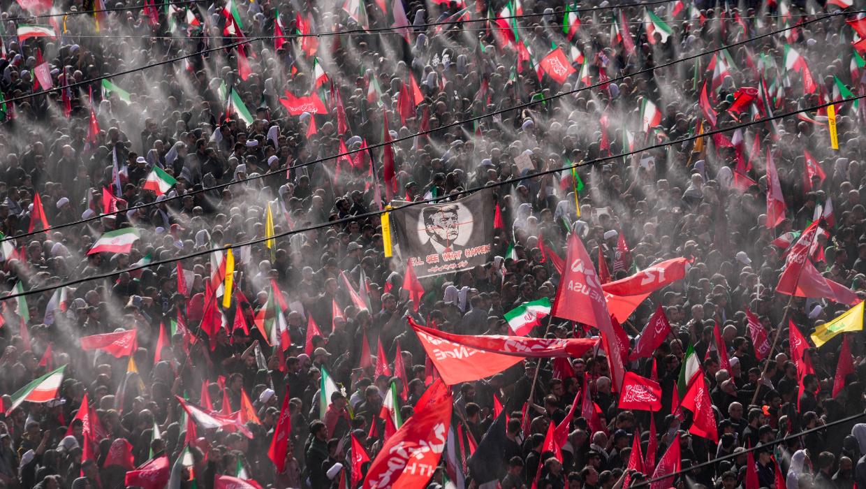 Calls for revenge as senior Iranian officials appear in public for supreme leader's funeral - Stuff