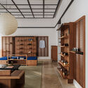 © Wen Studio PANE Shenzhen Bay New Concept Store / say architects - Interior Photography, Living Room, Wood, Shelving