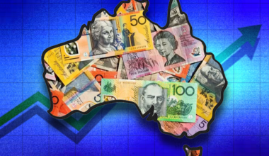 Australia's economy continues to strengthen, with jobs, wealth and investor confidence all on the rise (Images via Vecteezy, Magnific, YouTube screenshot, Unsplash)