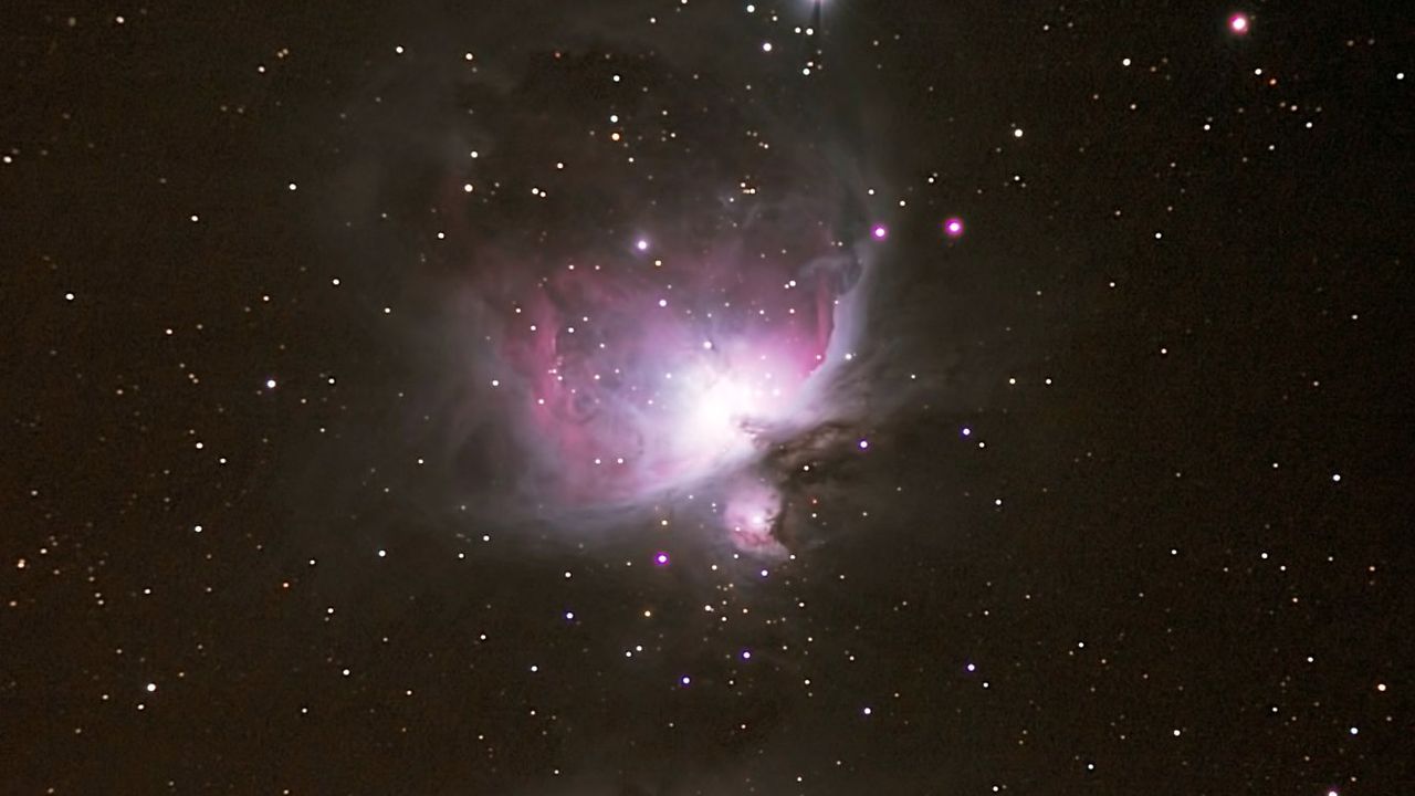 ZWO ASI183MC Pro camera review: image shows Messier 42 star constellation