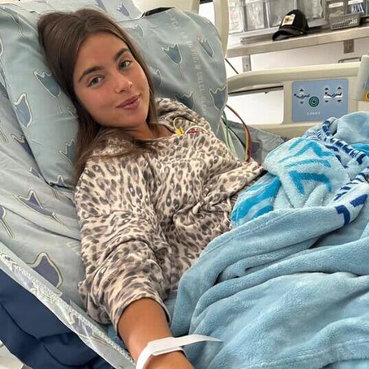 Noa Kirel hospitalized (From Noa Kirel’s Instagram page) נועה קירל מאושפזת