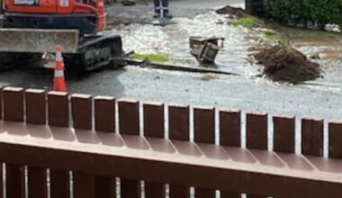 Mt Albert homes flooded after contractors hit water main during roadworks