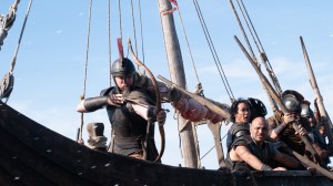 Matt Damon (frame left, with bow) is Odysseus in THE ODYSSEY, written, produced, and directed by Christopher Nolan.