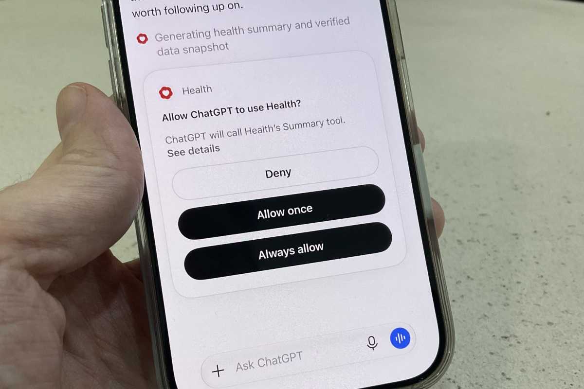 ChatGPT Health permissions