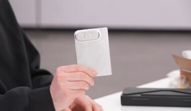 Unbox Therapy examines a dummy unit of Apple's folding iPhone Ultra.