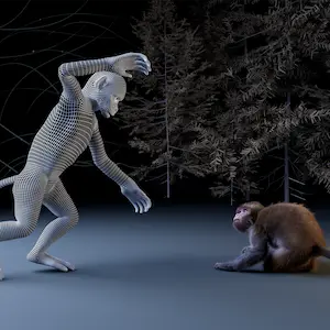 Monkeys and humans share a strange reaction to eerily realistic bodies