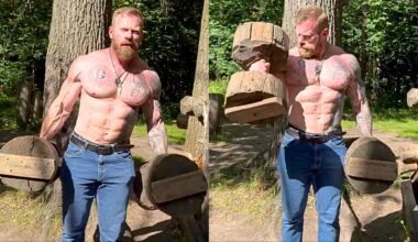 Dennis Wolf, 47, Shows Off Ripped Physique During Outdoor Woods Workout – Fitness Volt